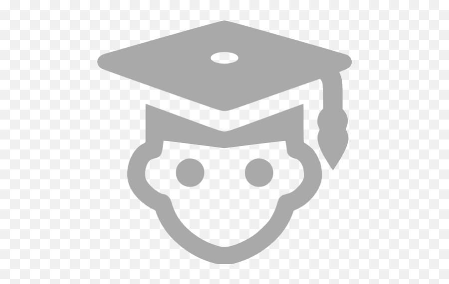 Dark Gray Student Icon - Free Dark Gray User Icons Student Icon Black And White Emoji,Graduation Emoticon