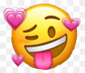 happy lol heart party Sticker by Backgrounds - Transparent Emoji Hi Res