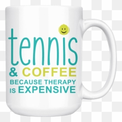 Tennis And Coffee Large Mug - Mug Emoji,Coffee Emoticon