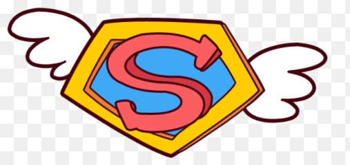 Emoji Superman Heart Freetoedit Mimi Ftesticker - Cute Logo Cartoon