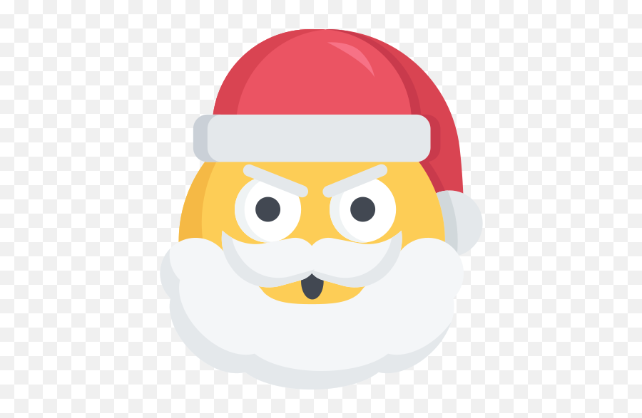 Angry Christmas Emoji Mad Santa Free Icon Of Santa Emojis - Christmas Emoji Face Png,Mad Emoji