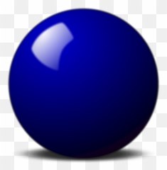 Blue Snooker Ball Vector Clipart Image - Emoji