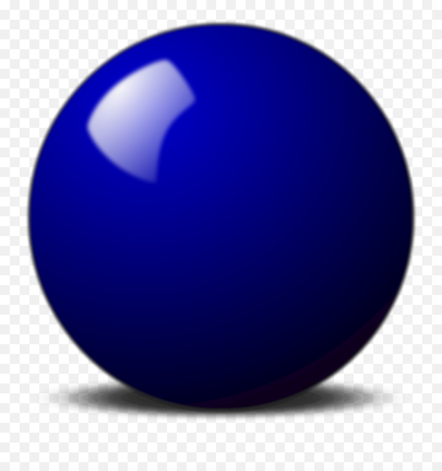 Blue Snooker Ball Vector Clipart Image - Snooker Ball Emoji,Purple Emoji Keyboard