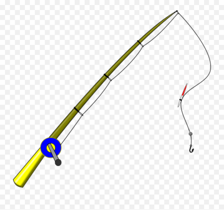Fishing Pole Clipart Fishing Rod Image 2 - Fishing Pole Png Clipart Emoji,Fishing Emoji