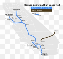 Cahsr Map - California Speed Train Route Emoji