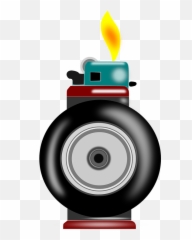 Cigarette Lighter Burn - Flame Emoji