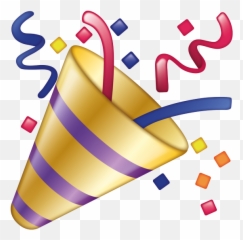 Emoji - Party Popper Png