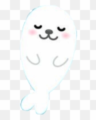 Seal Robbe Happy - Cartoon Emoji,Seal Emoji
