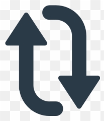 Upwards Open Circle Arrows Emoji - And Downward