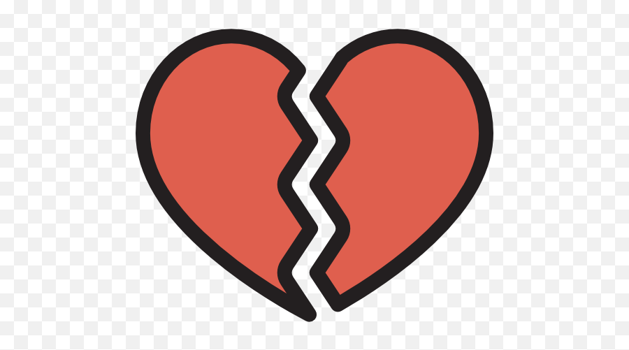 Love Shapes Romantic Heartbreak Broken Heart Sports And - Broken Heart Icon Free Emoji,Heart Break Emoji