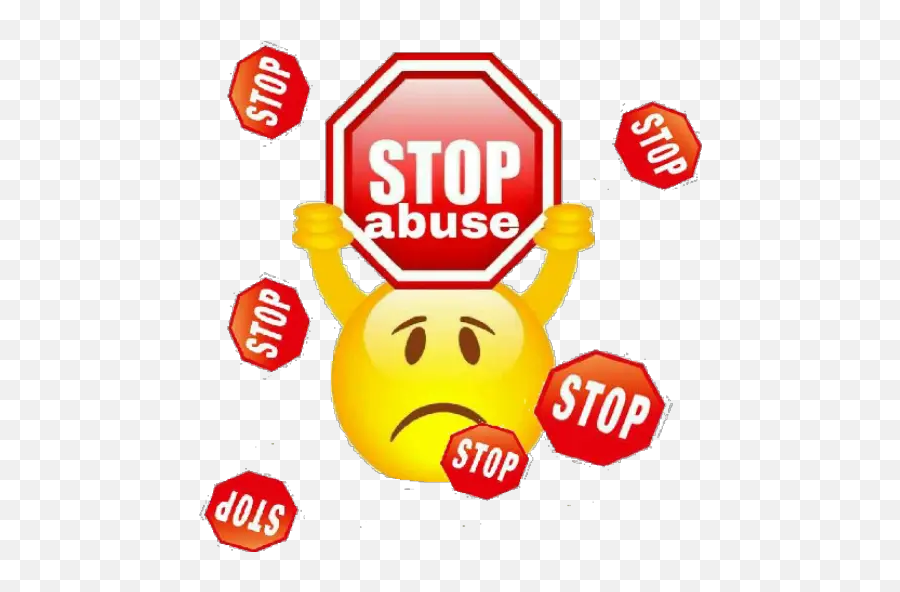 Stickers For Whatsapp - Stop Sign Emoji,Stop Sign Emoticon