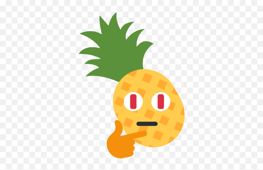 Pineapple Flat Icon Png Emoji,Chin Scratch Emoji