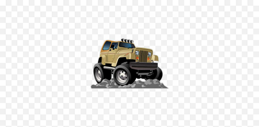 Jeep Caricature 15758 - Jeep Cartoon Emoji,Jeep Emoji