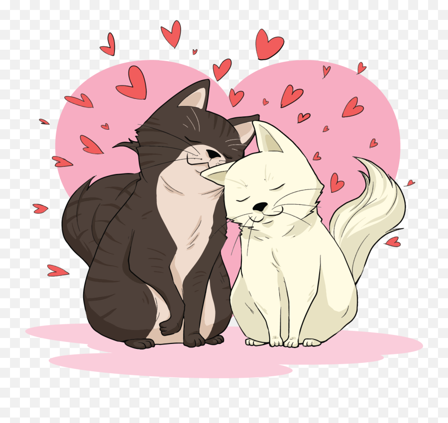 Creatures In Love Vector Illustration - Download Free Animals In Love Vector Emoji,Kiss Emoji Copy And Paste
