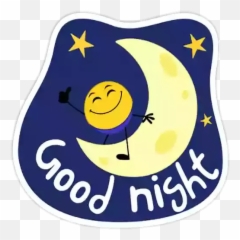 Good Night Whatsapp Stickers - Smiley Emoji,Good Night Emoticon
