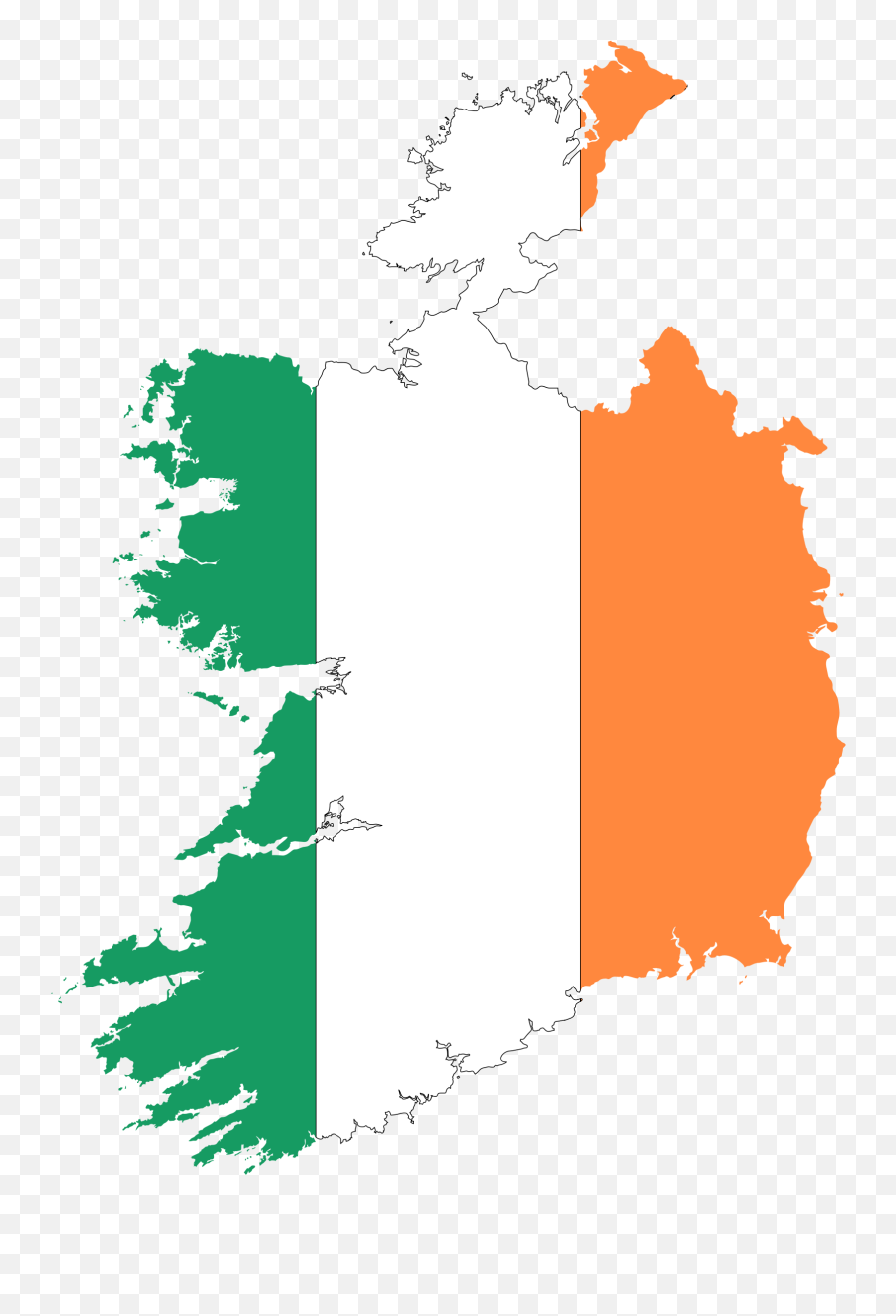 Ireland Clipart At Getdrawings Free Download - Ireland Flag Map Png Emoji,Northern Ireland Flag Emoji