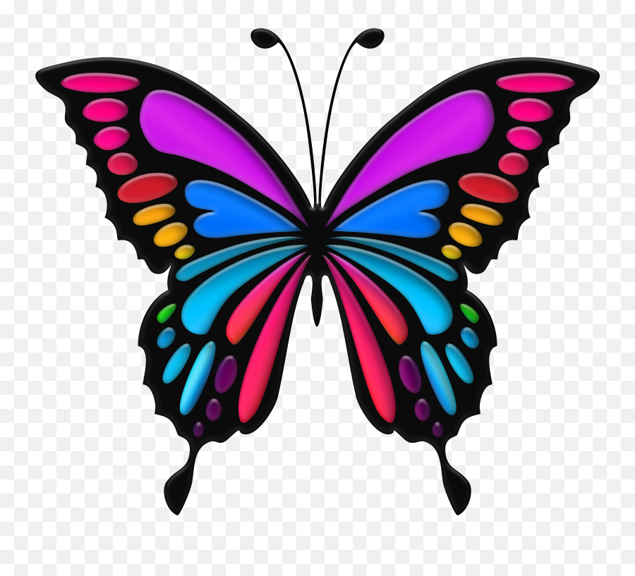 Clipart Colorful Butterfly Images Emoji,Butterfly Emoji Png