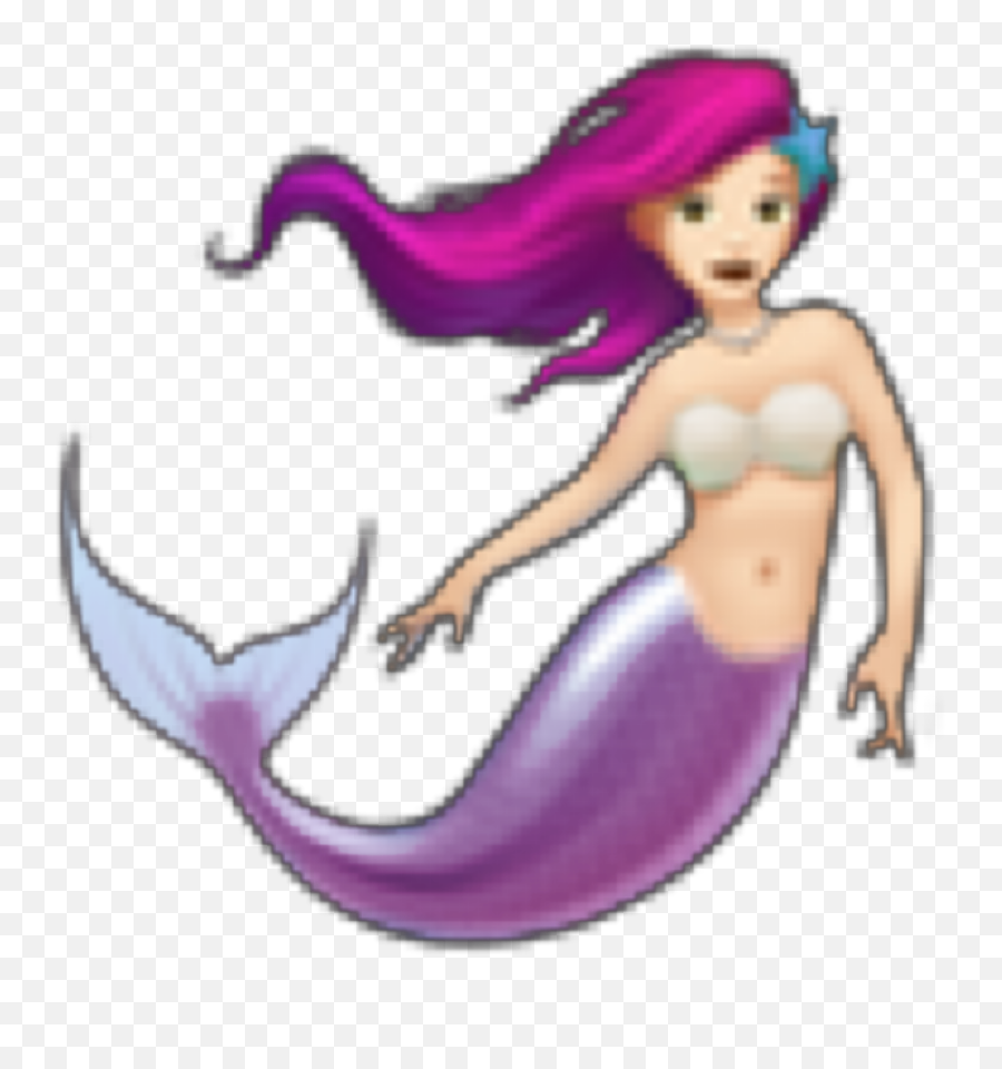 Emoji Sirene Lixawa Lixawa Sirene Emoji Freetoedit - Mermaid,Long Emoji