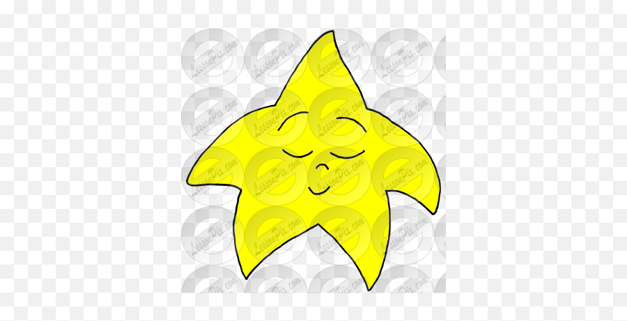 Sleepy Star Picture For Classroom Therapy Use - Great Emblem Emoji,Sleepy Emoticon Text