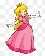 Happy Princess Peach Clipart - Super Artwork Emoji