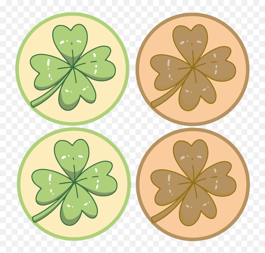 Shamrock St Patricks Day More Coasters - Decorative Emoji,Shamrock Emoji