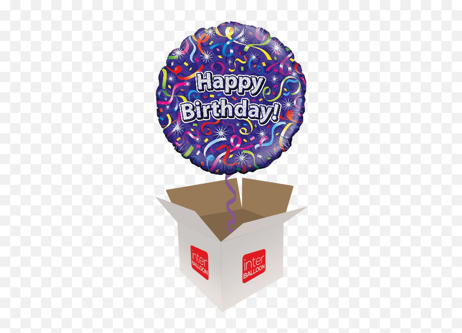Birthday Helium Balloons Delivered In The Uk By Interballoon - Happy Birthday 7th Balloons Emoji,Happy Birthday Emoji Texts