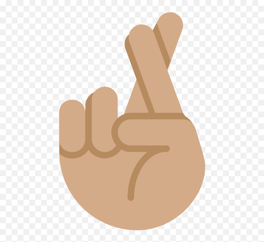 Crossed Fingers Emoji Clipart Free Download Transparent - Meaning,Hand Emoji Meaning