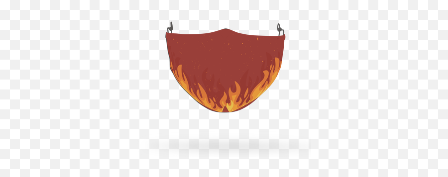 Fire Pattern Face Covering Print 4 - Celebrityfacemaskscom Illustration Emoji,Fireplace Emoji