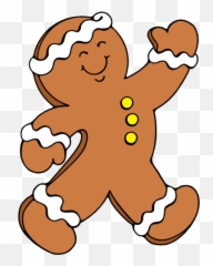 Free Gingerbread Man Clip Art 2 - Gingerbread Man Clip Art Emoji,Gingerbread Emoji