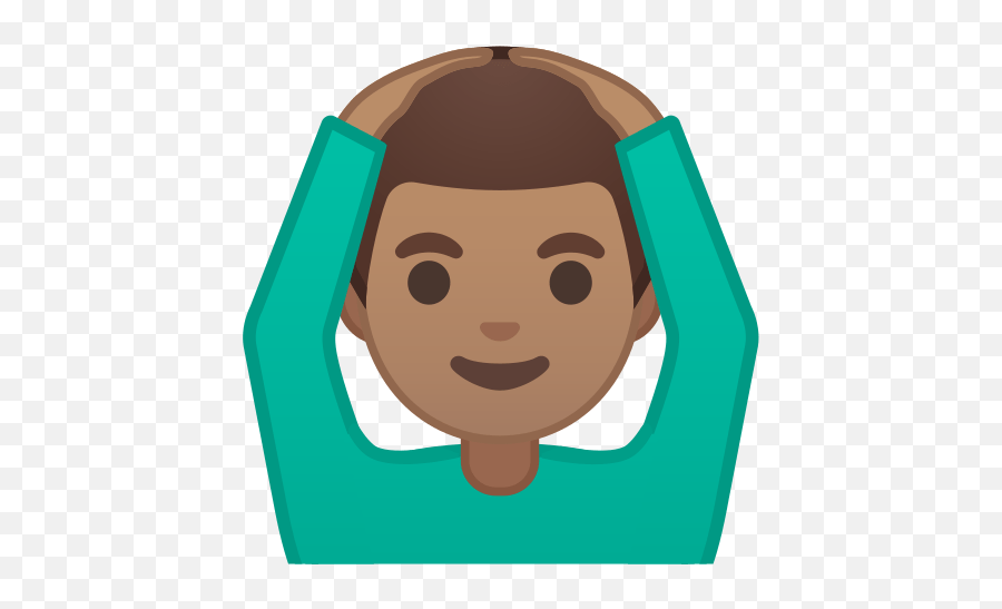 U200d Man Gesturing Ok Emoji With Medium Skin Tone Meaning - Emoji Mann Hände Hoch,Okemoji