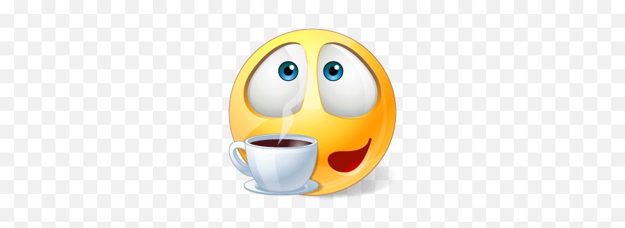 Imoji Café Coffee - Smiley Emoji,Coffee Emoticon