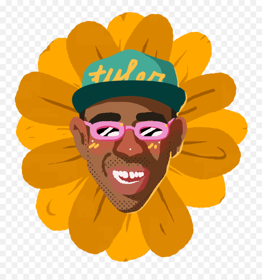 Graphic Free Download Afro Transparent - Tyler The Creator Sunflower Png Emoji,Free Animated Emojis