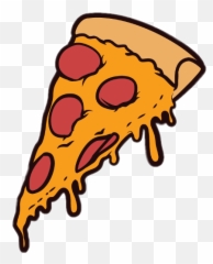 Emoji Pizza Comida - Cartoon Slice Png