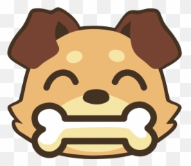 Dog Clipart Face Emoji,Guess The Emoji Dog And Bone