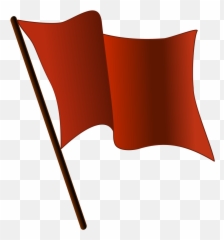 Red Flag Waving - Animated Gif Emoji