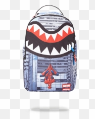 Sprayground Backpack Spiderman Upside - Spiderman Sprayground Backpack Emoji,Emoji Bookbags