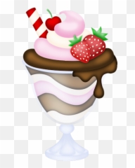 Sundae - Desenhos De Sobremesa Png Emoji,Ice Cream Sundae Emoji