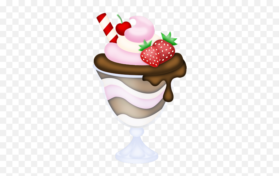 Sundae - Desenhos De Sobremesa Png Emoji,Ice Cream Sundae Emoji