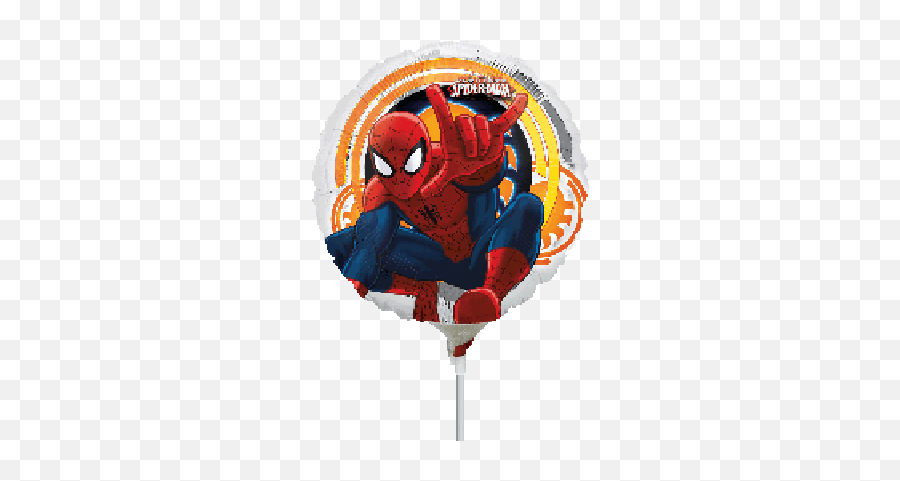 Marvel Universe - Spiderman Round Foil Balloon Emoji,Captain America Shield Emoji