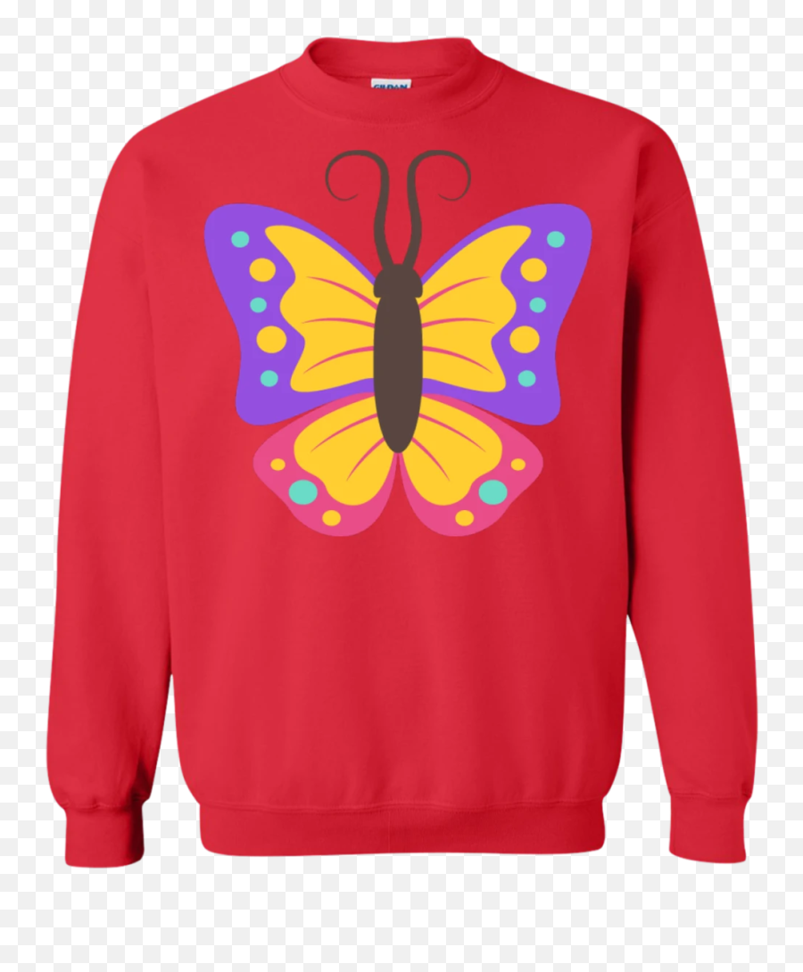 Beautiful Butterfly Emoji Sweatshirt,Free Butterfly Emoji