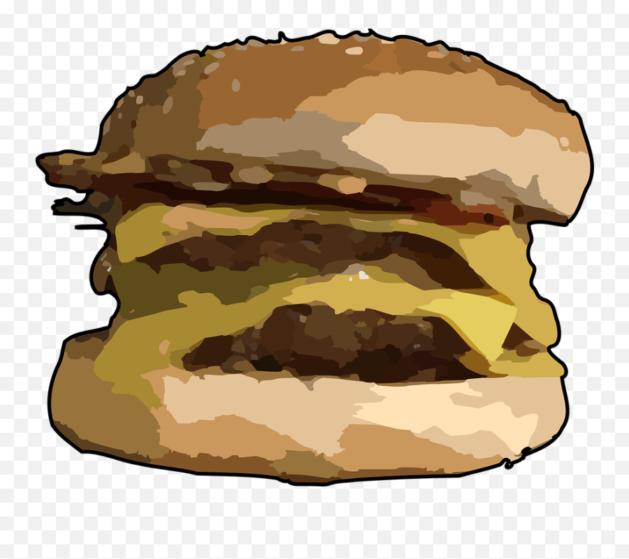 Free Burger Hamburger Vectors - Greasy Food Day Emoji,Burger Emoticon