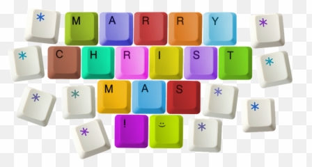Christmas Holiday Congratulation - Computer Keyboard Emoji