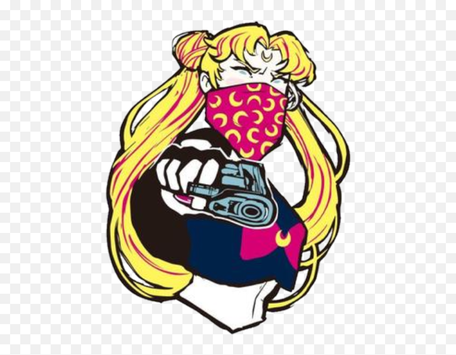 Sailormoon Gangster - Cool Sailor Moon Sticker Emoji,Gangster Emoji