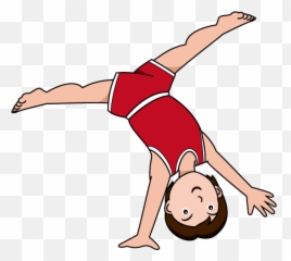 Gymnastics Clipart Tumbling Danasrij Top 3 - Cartwheel Clipart Emoji,Gymnastics Emoji