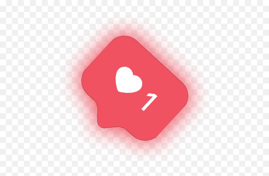 Instagram Ig Heart Like Socialmedia Red - Transparent Background Likes On Instagram Png Emoji,Red Light Emoji