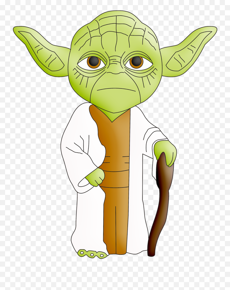 Drawing Yoda Free Printable Transparent U0026 Png Clipart Free - Yoda Star Wars Clip Art Emoji,Yoda Emoticon