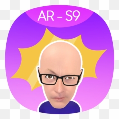 Ar Emoji S9 - Bald Emoji With Glasses,S9 Emoji