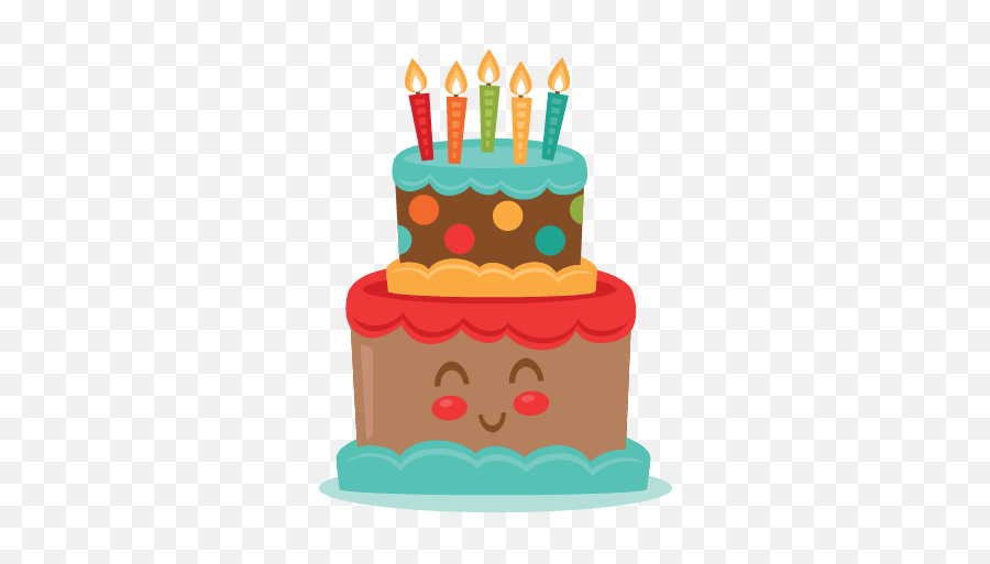 Cute Clipart Birthday - Cake Cute Happy Birthday Clipart Emoji,Trophy Cake Emoji