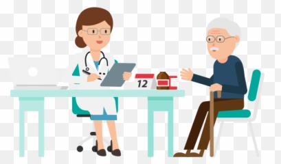Doctor And Patient Clipart Png - Cartoon Emoji