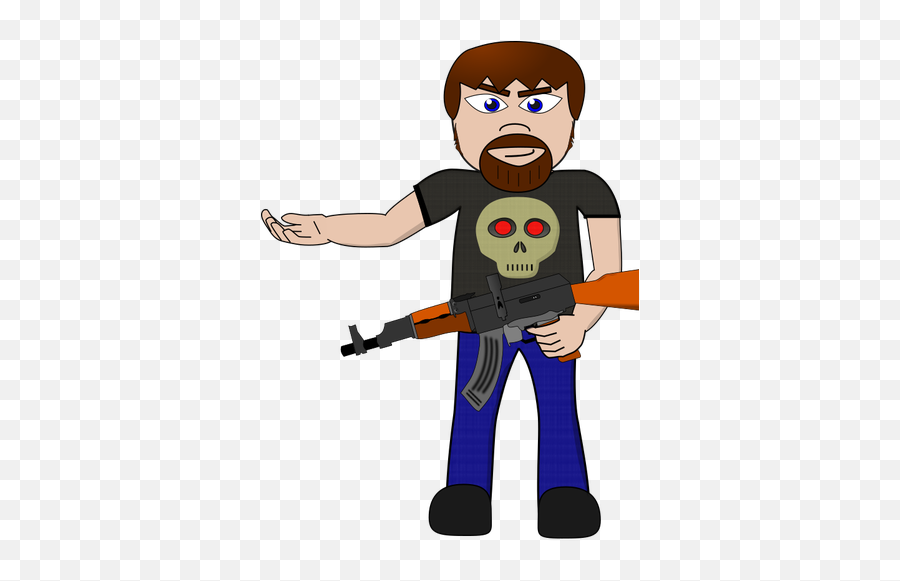 Arms Dealer - Whatsapp Status Cartoon Emoji,Gun Emoji